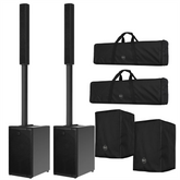 2x RCF Evox J9 Active Column Speaker inc covers