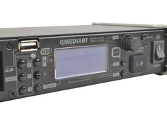 Q-Venue Sound QMEDIABT Media Player with Bluetooth, FM Tuner, Built-in Jingle Player Q-Venue Sound QMEDIABT Media Player with Bluetooth, FM Tuner, Built-in Jingle Player