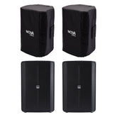 2x Audiophony NOVA-15A Inc Covers, 350W RMS 15" 2-way Active Speaker, Bluetooth®