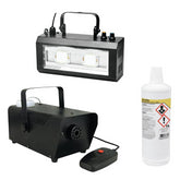 Halloween-Party-Paket 1 – 400-W-Rauchmaschine, Flüssigkeit und Stroboskoplicht