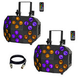2x Equinox Double Decker LED Effect Light