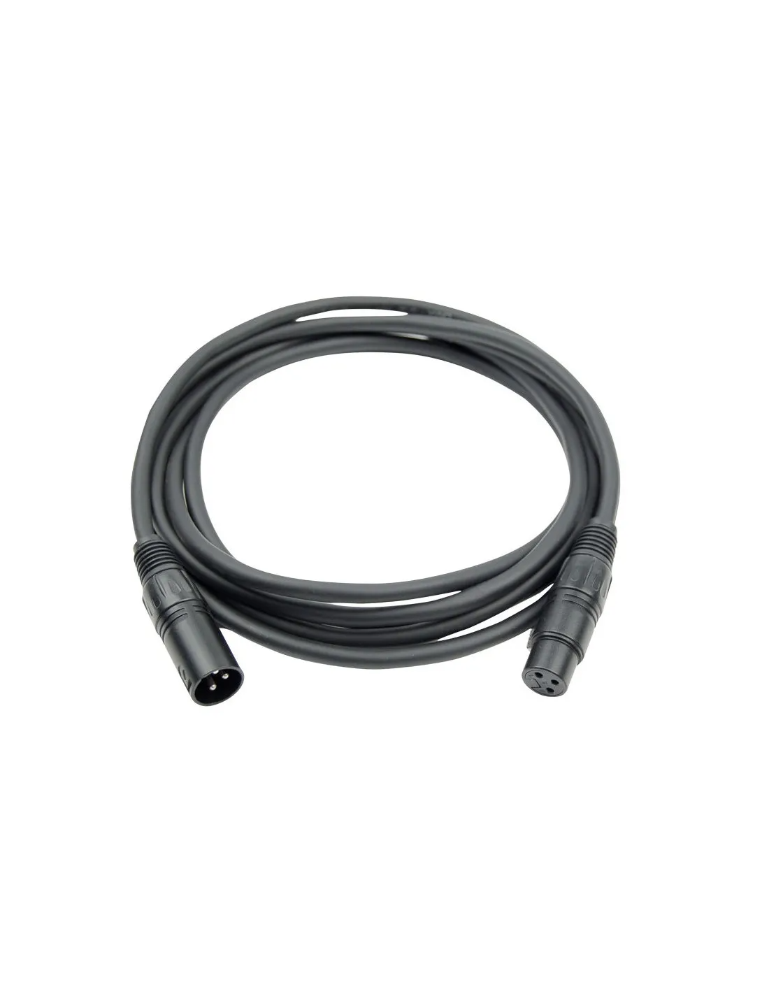 Roar Cavo DMX 1 Metro – XLR Femmina A Maschio Nero Per Illuminazione DJ E Discoteca - Foto 1