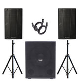 2x dB Technologies Hype 10 Active 10" Speaker + IS115A Active Subwoofer