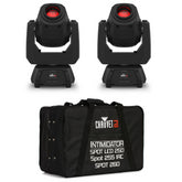 2x Chauvet INTIM SPOT 260X 75w Moving Heads and Carry Bag
