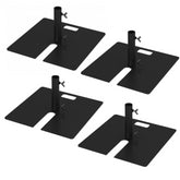 4x Tank Trap Square Base 600mm for Upright 48mm Scaffold Pole