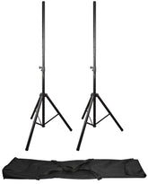 180.550 QTX Speaker Stand Kit Pair Of Heavy Duty PA Stands And Bag *B-Stock