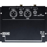 Rane BB22IM Balance Buddy, Unbalanced to Balanced Converter