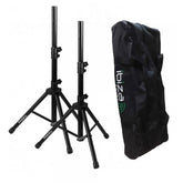Ibiza Sound SS01B Paire de supports d'enceintes courts avec sac de transport DJ Disco