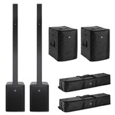 2x LD Systems MAUI® 28 G3 système de sonorisation colonne, noir avec sacs