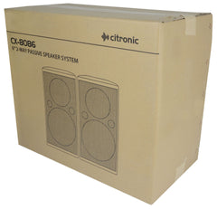 Citronic CX-8086 speakers 6.5" 80W pair - white Citronic CX-8086 speakers 6.5" 80W pair - white