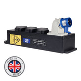 Unité de distribution en caoutchouc PCE 16 A entrée/sortie - 6x 13 A sortie chapiteau distribution électrique extérieure