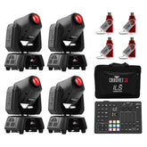 Chauvet DJ ILS Command Ensemble d'éclairage sans fil 2, avec 4x Intimidator Spot 160 ILS