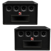 2x Intimidation Tweeter Box 4 Way & Horn 500W PA System Passive