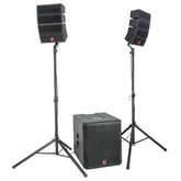 BST HELIOS2.1 Système de sonorisation Line Array actif 2.1 8 satellites + 1 caisson de basses 900W