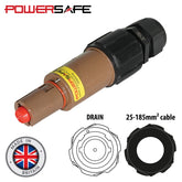 eLumen8 Powersafe 500A Line Drain 150mm2 L1 Brown