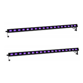 2x Thor UV Bar 18 x 3W LED Halloween Blacklight Flood Ultraviolet