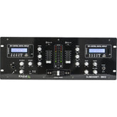Ibiza Sound DJM250BT-MKII Table de mixage DJ Bluetooth USB double écran LCD Crossfader