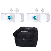 2x Equinox Helix XP 150W Gobo Flower Weißes Gehäusepaket
