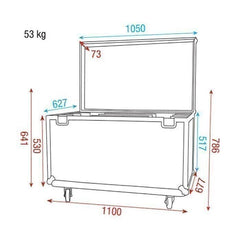 DAP flightcase for 8x Sunstrip Active DAP flightcase for 8x Sunstrip Active