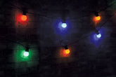 LYYT Outdoor LED Festoon String Light Multi Coloured 10M Festival Christmas Linkable