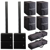 Audiophony ILINE 2040W RMS Stereo Column Array Inc Cables and Bags