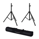 Intimidation Speaker Stand Pair PA System Tripod inc Carry Bag