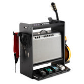 On-Stage Guitar Workstation Black Guitar Stand Storage Amplifer Stand