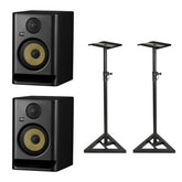 KRK Rokit RP5 G5 Studio Monitors & MONS001 Speaker Stands Bundle
