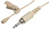 Pulse Sub-Miniature Lavalier Microphone Beige 3.5mm Threaded Jack Plug