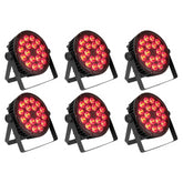 6x Thor IP65 Par Can 18 x 4W RGBW Weatherproof Outdoor Uplighter