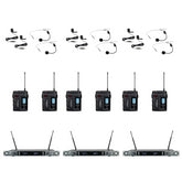 ZZIP TXZZ422 Channel 38 Twin UHF Wireless System Beltpack Headset 6 Way