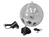 Ensemble Boule à Facettes Eurolite 30Cm Avec Spot Led