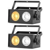 2x Thor LED Blinder COB 2 x 70W Warm White Flood