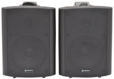 QTX BC5A Black Amplified Stereo Set of Speakers *BSTOCK*