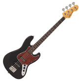 Vintage V49 Coaster Series Bass Guitar - Gloss Black