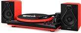 Gemini TT-900BR Stereo Turntable System With Speakers Red