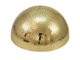 Eurolite Halbspiegelkugel, 40 cm, 400 mm, goldfarben, rotierender Lichteffekt, Dekoration, Veranstaltungsort