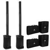 2X Jb Systems PPC-082B Active Column Speaker 200w WRMS inc Covers