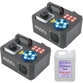 Ibiza Light SPRAY-COLOR-1000 Fog Machine 1000W RGB LED Vertical CO2 Effect