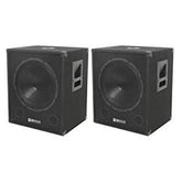 2x QTX QT15SA 15" Active Subwoofer Bass Bin Speaker