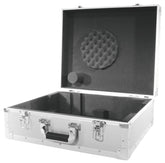 Roadinger Turntable Flight Case Silver Flightcase DJ Disco Decks Vinyl Case