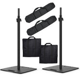 2x CHAUVET DJ FLEXstand Square Base Lighting Stand inc Carry Bags