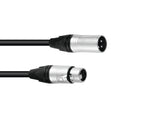 Psso Dmx Cable Xlr 3Pin 0,5M Bk Neutrik