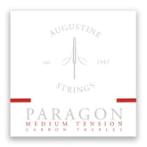 Augustine Paragon Medium Tension Carbon Trebles Red Set