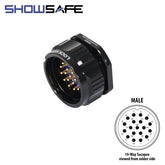 eLumen8 Socapex 19-Pin Panel Male Socket