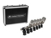 OMNITRONIC MIC 77-7LMH MK2 7 Piece Drum Microphone Set