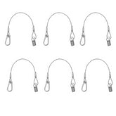 6x Equinox 30cm PVC Coated Safety Wire 25kg