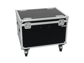 Roadinger Flightcase 4X Led Tha-100F/Tha-120Pc With Wheels