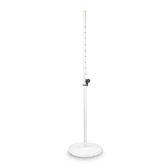 2x Gravity GSSWBSET1W Loudspeaker Stand Round Base White