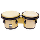 Pp Bongos- Natural Wood- Black Hardware